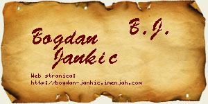 Bogdan Jankić vizit kartica